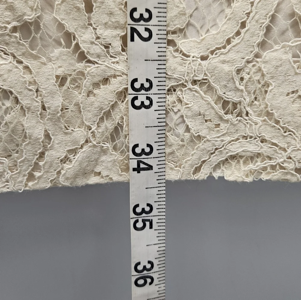 0001 J. Crew  Natalia Lace Dress A9022 Cream Bridal Wedding Formal Office Size 2 - Picture 15 of 15